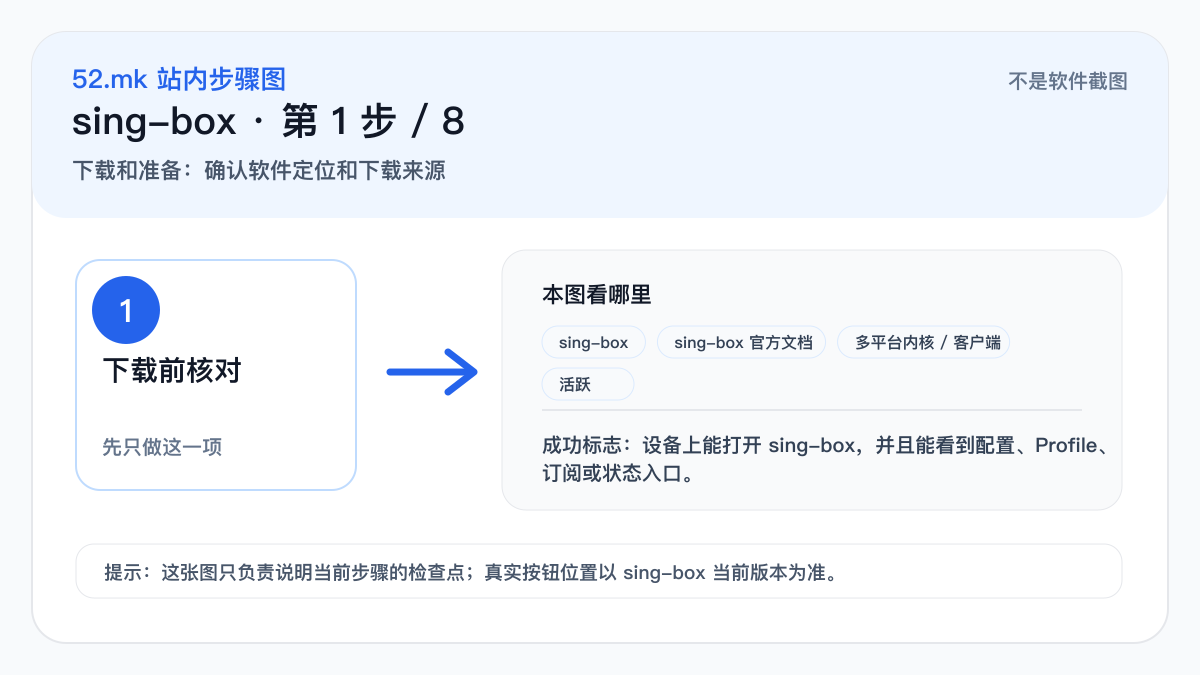 sing-box 新手流程示意图