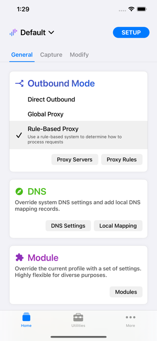 Surge 官方 iPhone 策略组截图